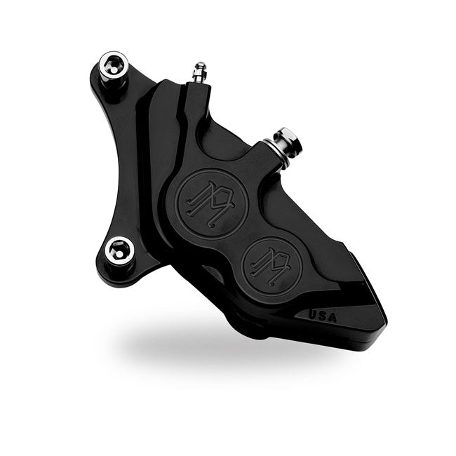 PM, 4-p 137x4b caliper. Bolt-on, 11.5" left front. Black