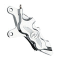 PM, 6-p 112x6b caliper. Bolt-on, 11.5" left front. Chrome — Left front: 00-14 Softail (excl. Springers); 00-17 Dyna; 00-07 FLT/Touring; 00-13 XL Sportster; 02-05 V-Rod (excl. VRSCR) (NU).