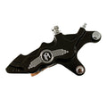 PM, 6-p 112x6b caliper. Bolt-on, 11.5" right front. Black CC — Right front: 00-14 Softail (excl. Springers); 00-17 Dyna; 00-07 FLT/Touring; 00-13 XL Sportster; 02-05 V-Rod (excl. VRSCR) (NU).
