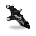 PM, 6-p 112x6b caliper. Bolt-on, 11.5" left front. Black CC — 84-99 Big Twin; XL Sportster (Excl. Springers. all FXR; Dyna and XL Sportster with wire wheels) (NU)
