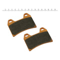 Performance Machine, Sintered brake pad set (2pk) — PM one-piece rear caliper/bracket for Softail