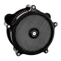 PM, ''Super gas interchange'' air cleaner kit. Black — CV carburetor: 93-06 all Big Twin; Delphi inj.: 01-15 Softail; 04-17 Dyna (Excl. 2017 FXDLS); 02-07 FLT/Touring (NU)