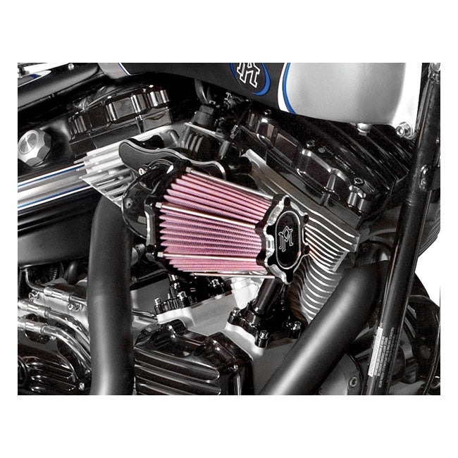 PM, ''FASTair'' intake, air cleaner kit. Black CC — 16-17 Softail; 2017 FXDLS; 08-16 FLT/Touring without lower fairing; Trike (Excl. 14-16 Water Cooled) (NU)