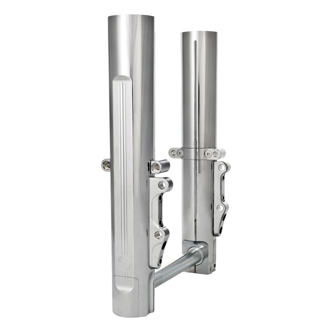 PM, Lower leg assembly, dual disc. Chrome — 00-07 FLT/Touring (NU)