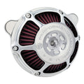 PM, ''Max HP'' air cleaner kit. Chrome — CV carburetor: 93-06 all Big Twin; Delphi inj.: 01-15 Softail; 04-17 Dyna (Excl. 2017 FXDLS); 02-07 FLT/Touring (NU)