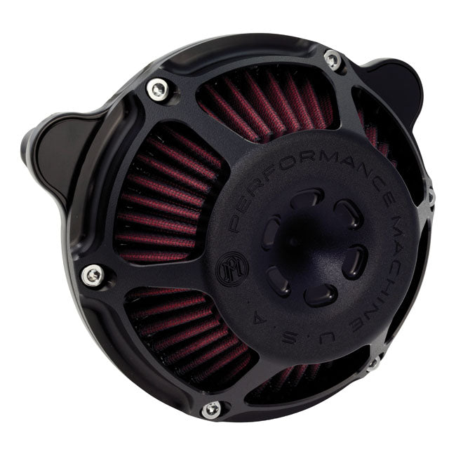 PM, ''Max HP'' air cleaner kit. Black Ops — CV carburetor: 93-06 all Big Twin; Delphi inj.: 01-15 Softail; 04-17 Dyna (Excl. 2017 FXDLS); 02-07 FLT/Touring (NU)