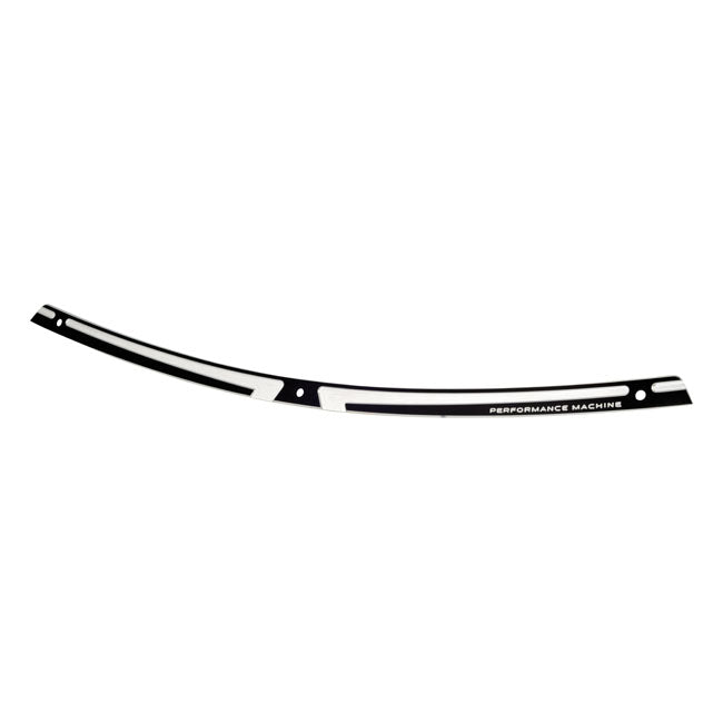 PM, Windscreen trim for Touring. Scallop. Black CC — 96-13 FLT/Touring (Excl. FLHR; FLTR) (NU)