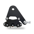 PM, Rear 4-p caliper bracket, 11.5". Black — Universal with 11.5" rotor and 3/4" axle