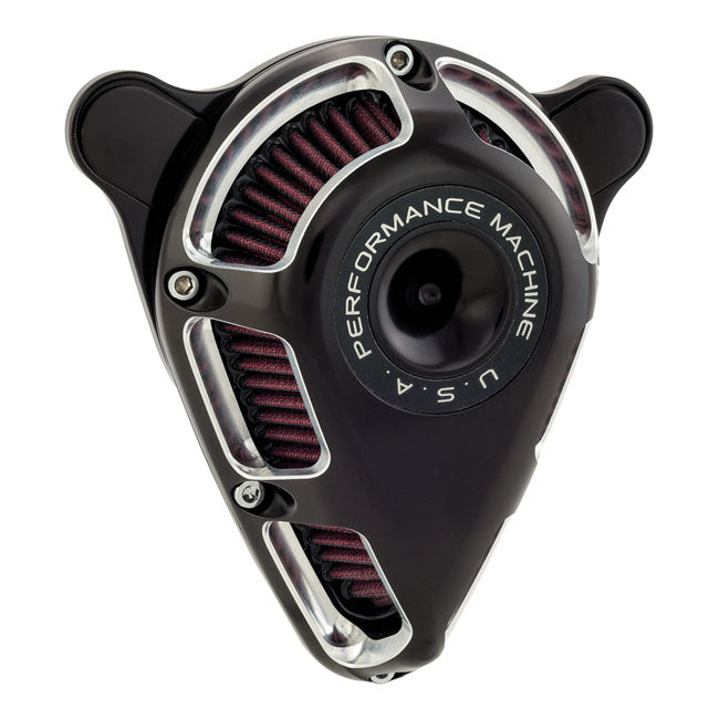 PM, ''Jet'' air cleaner kit. Black CC — 91-22 XL Sportster (excl. XR1200) (NU)