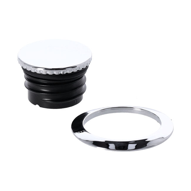 Pop-up gas cap. Chrome — Touring M8: 21-23 FLHXS; 22-23 FLHXST; 21-23 FLTRXS; 2021 FLTRXSE; 22-23 FLTRXST (NU).  Twin Cam 11-17 FLSTNSE; 11-13 FXS Blackline; 2017 FXSE Blackline; 11-13 FXSB/SE (NU).
