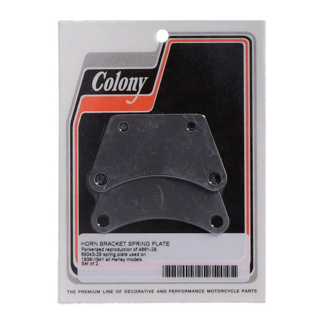 Colony, horn bracket spring plate — 36-41 All H-D (NU)