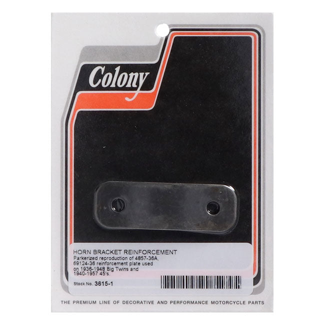 Colony, horn bracket reinforcement plate