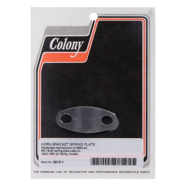 Colony, horn bracket spring plate — 42-54 all H-D (NU)