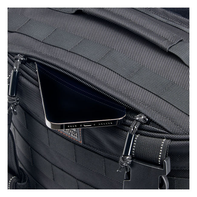 Biltwell, Exfil-18 throw-over saddlebags. Black