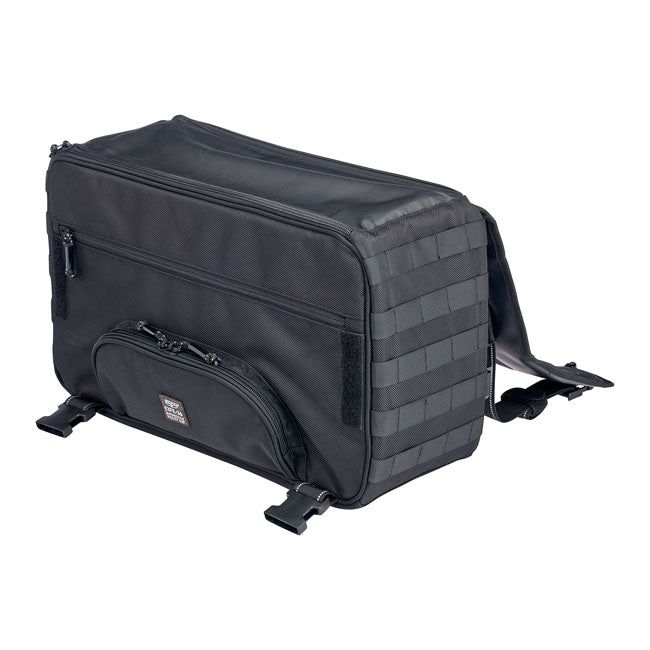 Biltwell, Exfil-36 throw-over saddlebags. Black