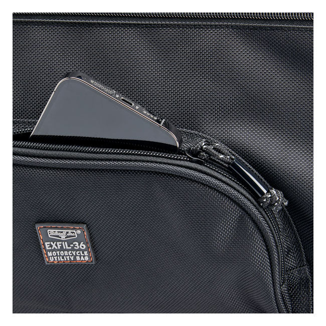 Biltwell, Exfil-36 throw-over saddlebags. Black
