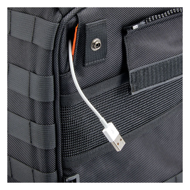 Biltwell, Exfil-36 throw-over saddlebags. Black