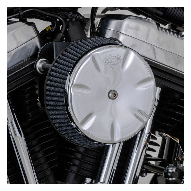 Vance & Hines, VO2 Eliminator air intake. chrome — 00-15 Softail; 99-17 Dyna (Excl. 2017 FXDLS); 02-07 FLT/Touring