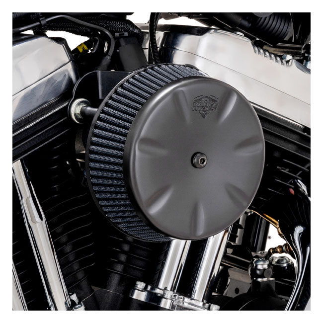 Vance & Hines, VO2 Eliminator air intake. black — 00-15 Softail; 99-17 Dyna (Excl. 2017 FXDLS); 02-07 FLT/Touring