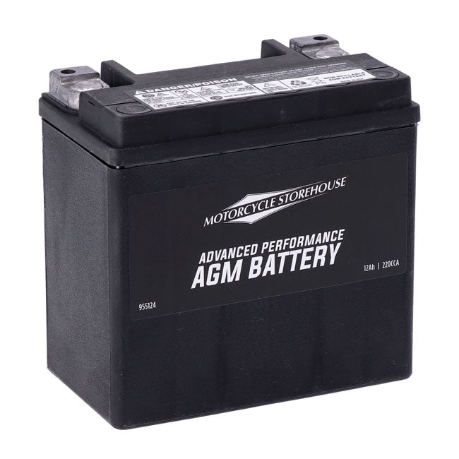 MCS, Advance Series - AGM sealed battery. 12v, 12ah, 220cca