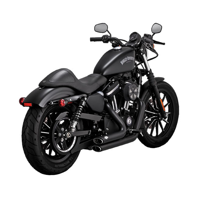 Vance & Hines, Shortshots staggered PCX exhaust. black — 14-22 XL Sportster (NU)