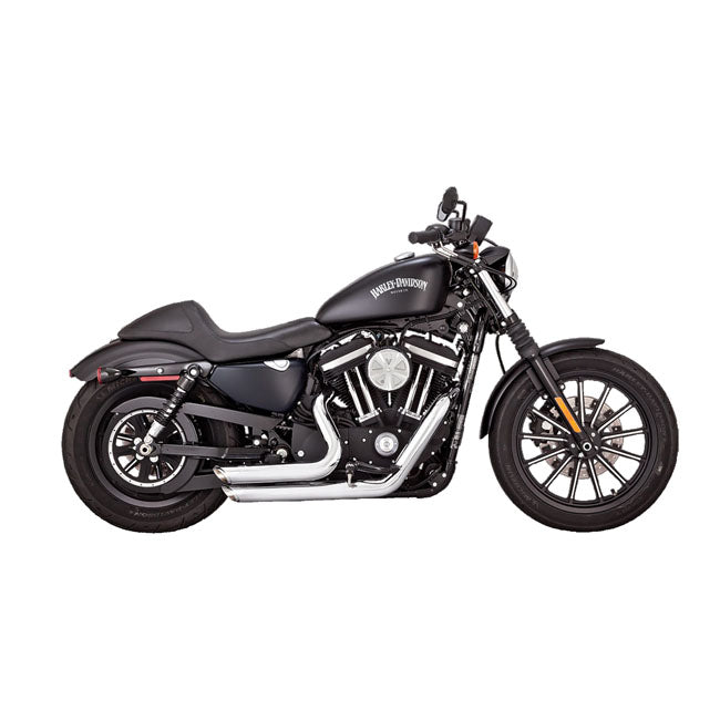 Vance & Hines, Shortshots staggered PCX exhaust. chrome — 14-22 XL Sportster (NU)