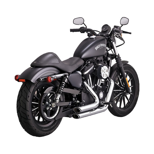 Vance & Hines, Shortshots staggered PCX exhaust. chrome — 14-22 XL Sportster (NU)