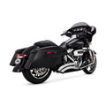 Vance & Hines, Big radius PCX exhaust. chrome — 17-25 FLT/Touring (excl. 23-25 FLTRXSE; 24-25 FLTRXSTSE; 23-25 FLHXSE; 24-25 FLHX; 2025 FLHXU; 24-25 FLTRX; all Trikes). Requires disabling 2nd; down stream O2 sensor (s) of 20-up EU models
