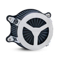 Vance & Hines, VO2 Radiant III air intake. Chrome — 16-17 Softail; 11-15 CVO Softail; 16-17 FXDLS; 08-16 FLT/Touring; Trike. (e-throttle models) (NU)