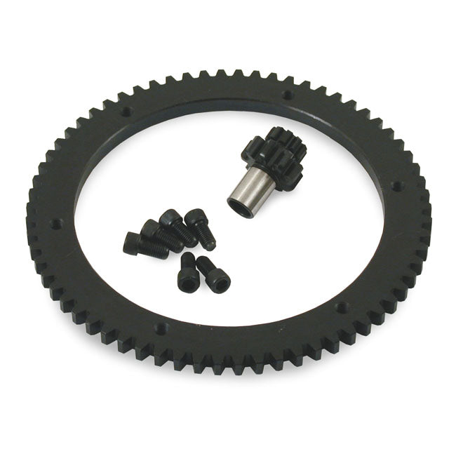 Spyke, starter ring conversion kit. 102T to 66T — 98-06 Big Twin (NU) (Excl. 2006 Dyna)