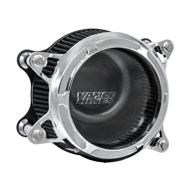 Vance & Hines, VO2 Insight air intake. chrome — 00-15 Softail; 99-17 Dyna (Excl. 2017 FXDLS); 02-07 FLT/Touring