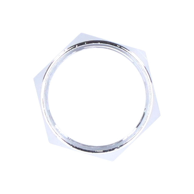 Petcock nut. Chrome