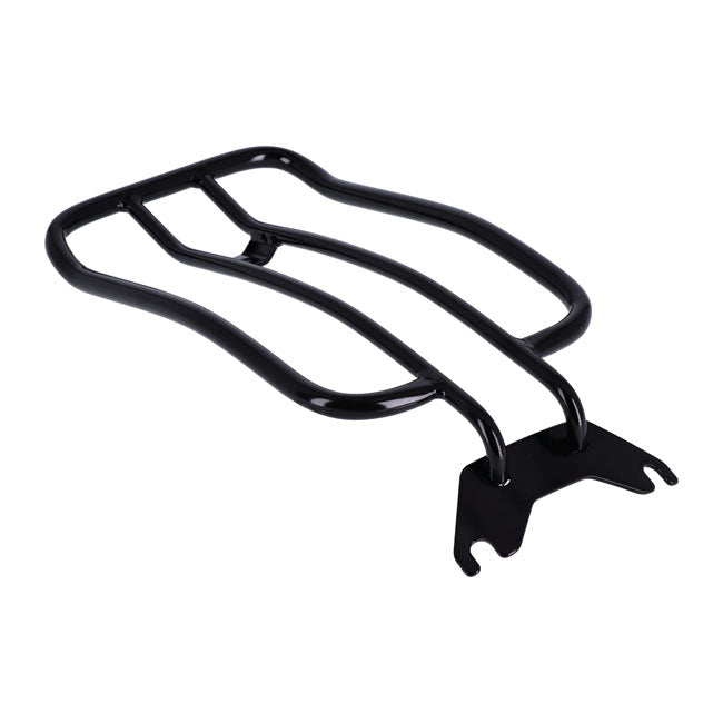 Solo seat luggage rack, 7". Black — 18-20 FXFB Fat Bob 107. With solo seat