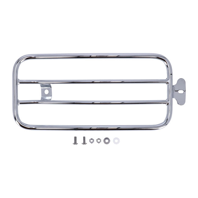 Solo seat luggage rack, 7". Chrome — 18-20 FLSL Slim 107. With solo seat