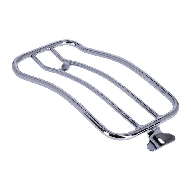Solo seat luggage rack, 7". Chrome — 18-20 FLSL Slim 107. With solo seat