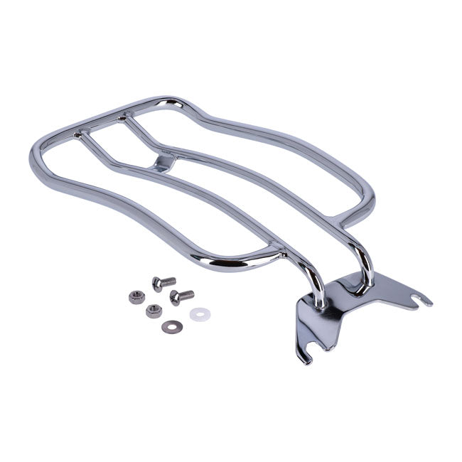 Solo seat luggage rack, 7". Chrome — 18-20 FLFB Fat Boy 107. With solo seat