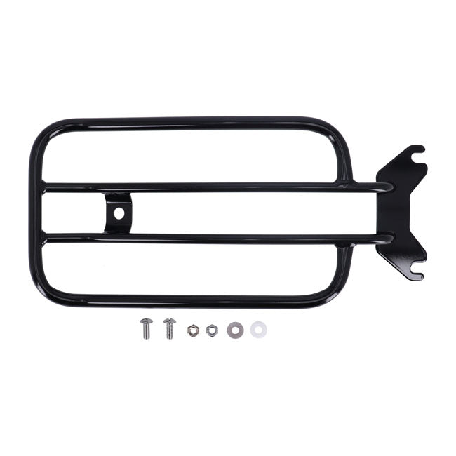 Solo seat luggage rack, 7". Black — 18-20 FLFB Fat Boy 107. With solo seat