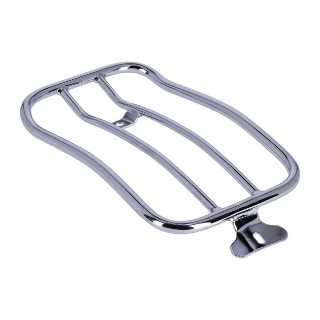 Solo seat luggage rack, 7". Chrome — 18-20 FXLR Low Rider 107. With solo seat