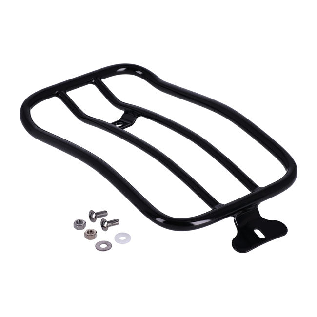 Solo seat luggage rack, 7". Black — 18-20 FXLR Low Rider 107. With solo seat