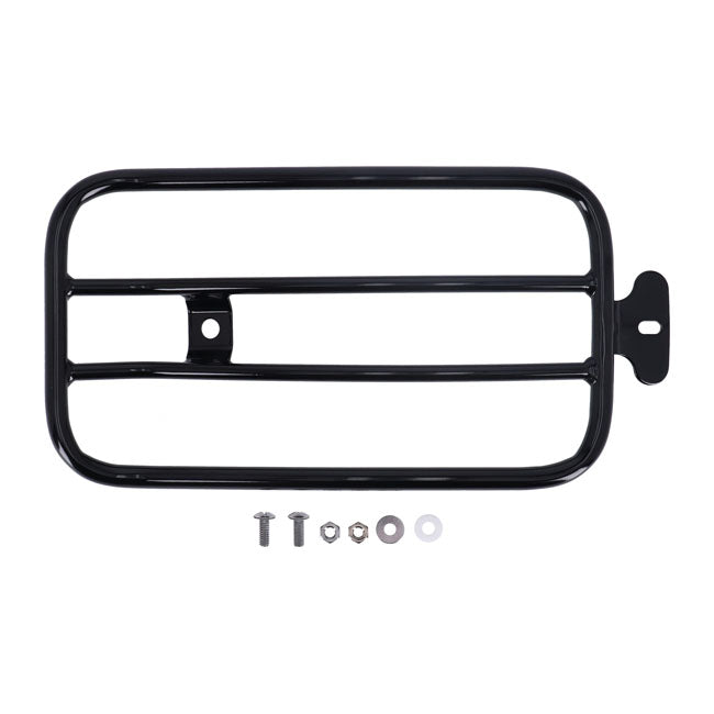 Solo seat luggage rack, 7". Black — 18-20 FXLR Low Rider 107. With solo seat