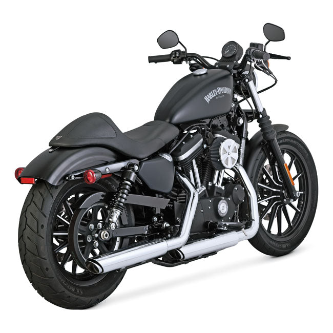 Vance & Hines, Twin slash 3" slip-on PCX mufflers. chrome