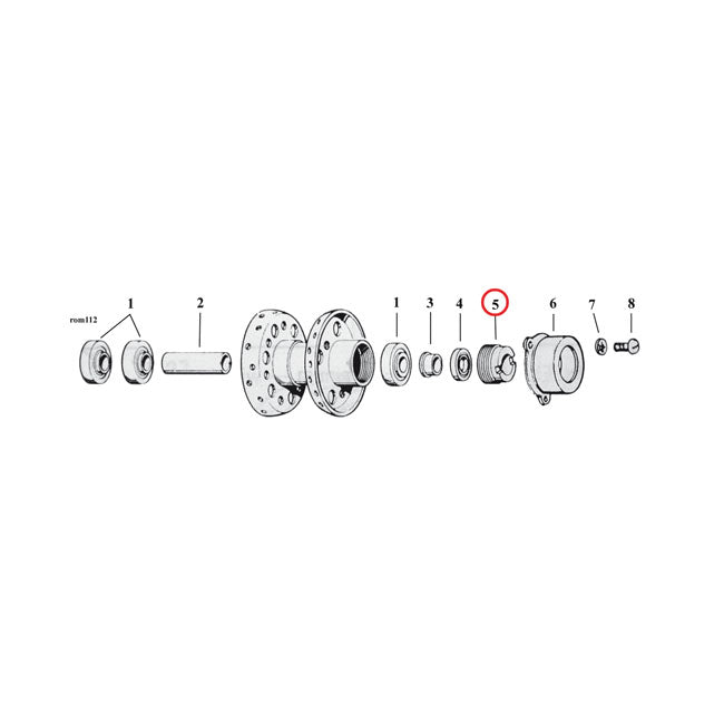 Lock nut, wheel bearing
