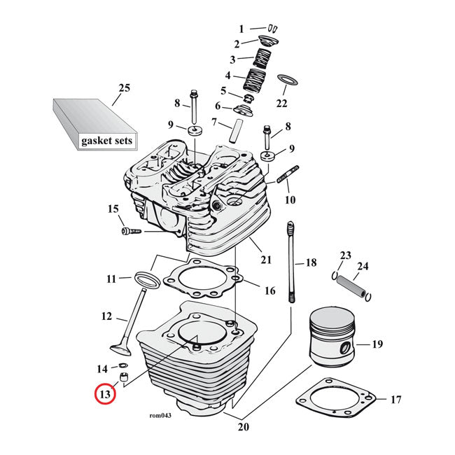 Dowel pin, cylinder/transm. trap door