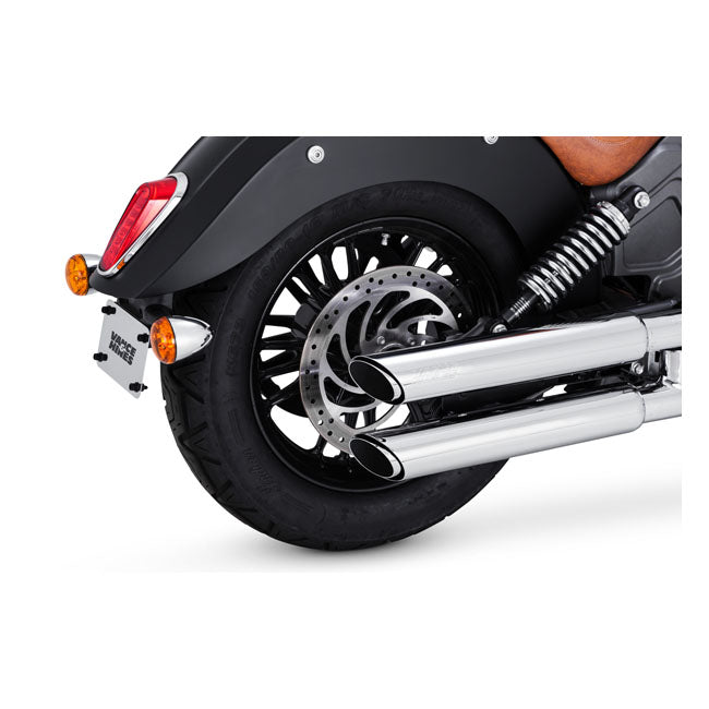 Vance & Hines Twin slash 3" slip-ons chrome