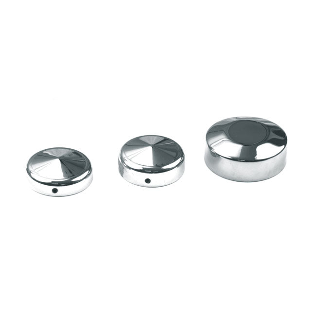 Cover, fork stem nut FXR, FX, XL. Chrome