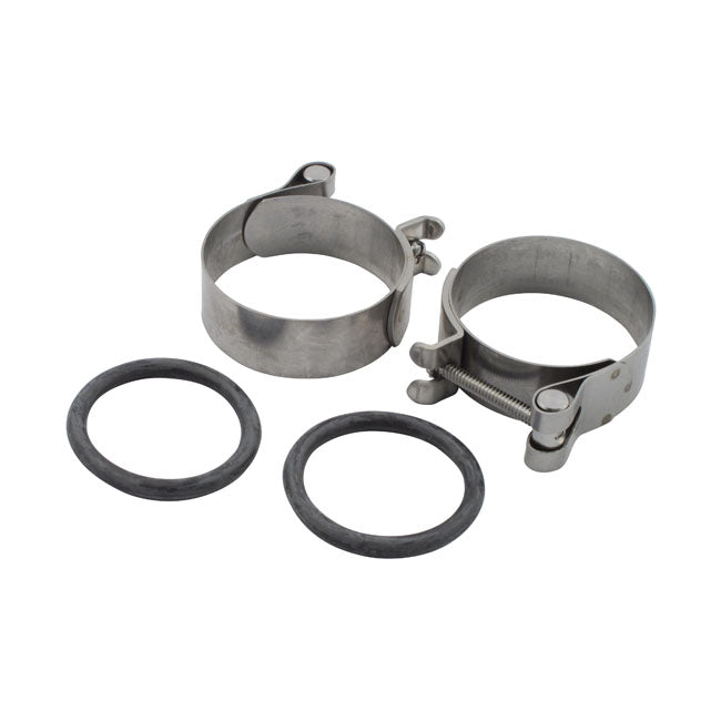 Intake clamps, O-ring type — 55-E78 Big Twin; XL Sportster (NU)