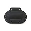 Transmission end cover smooth, cable clutch. Black — 07-17 Softail; 06-17 Dyna; 07-13 (NU) FLT/Touring; 14-16 (NU) FLHR/C FLT/Touring without fairings
