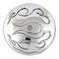 Flame air cleaner cover insert — 99-15 Twin Cam (Excl. 08-15 Dyna; 13-15 FLT/Touring; Trike) (NU)