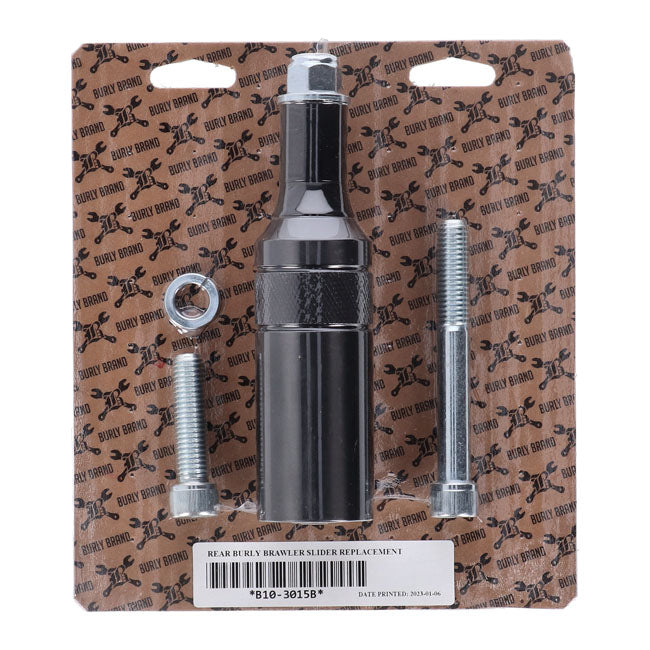 Burly Brand, rear Delrin replacement slider kit. Black