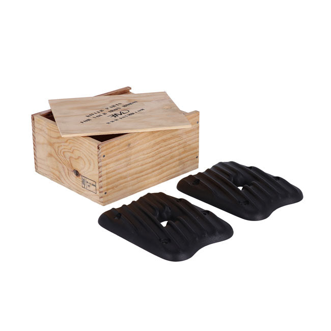 EMD, Sportster Ribster rocker cover set. Black — 86-03 XL Sportster (NU)